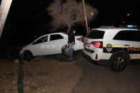  بالصور: مطاردة تنتهي بسقوط سيارة شرطة في المدرج الخاص بالمشاة في شارع كيدم بيافا